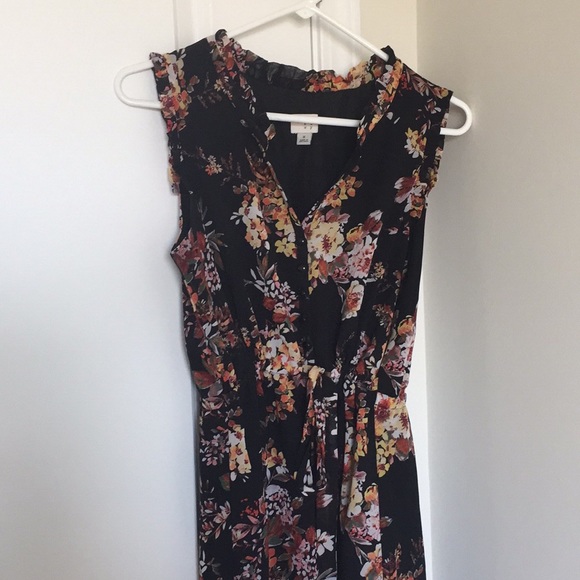 Black Floral Dress - Picture 4 of 4